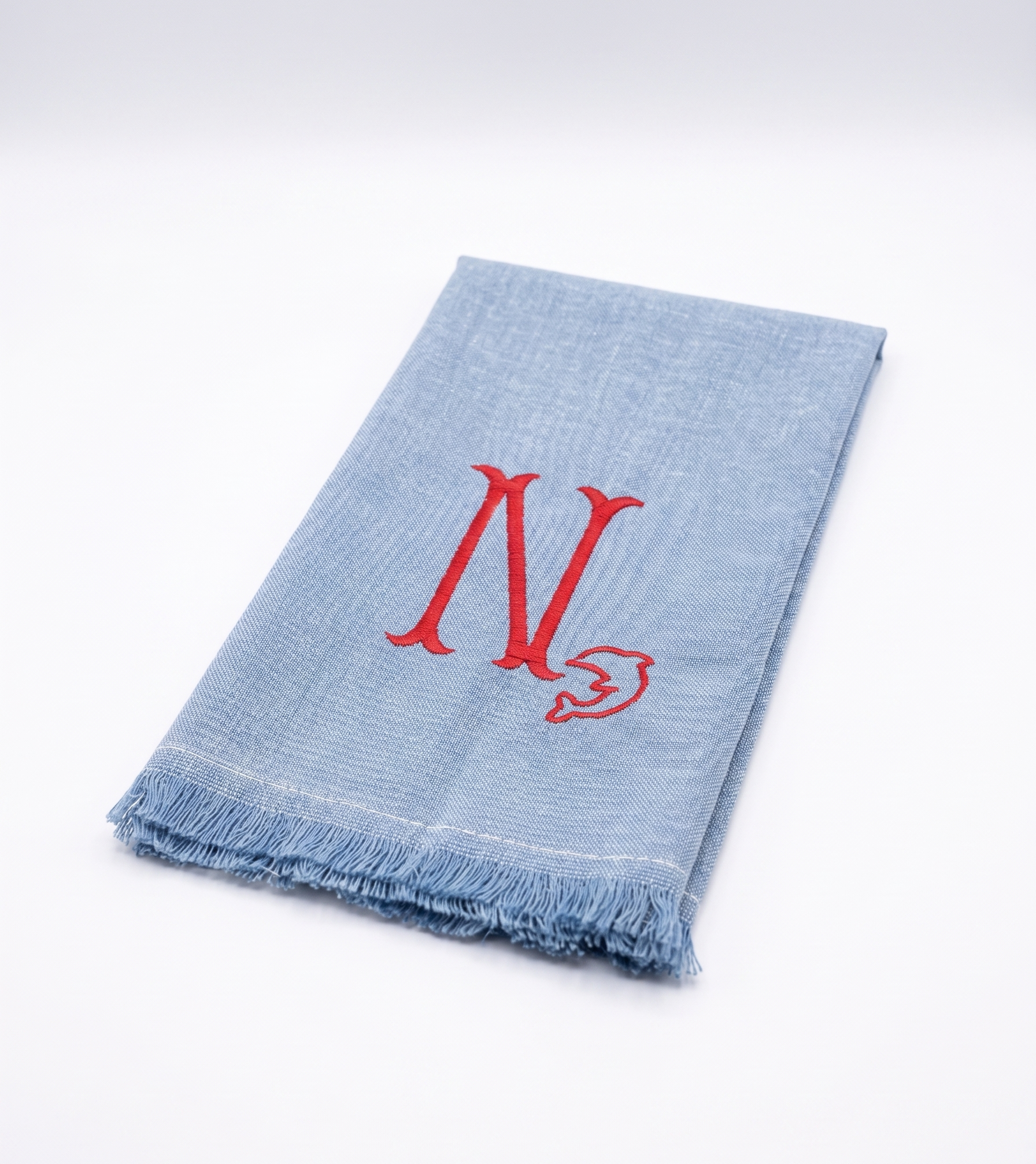 Personalized Embroidered Linen Napkins – Monogram & Custom Name