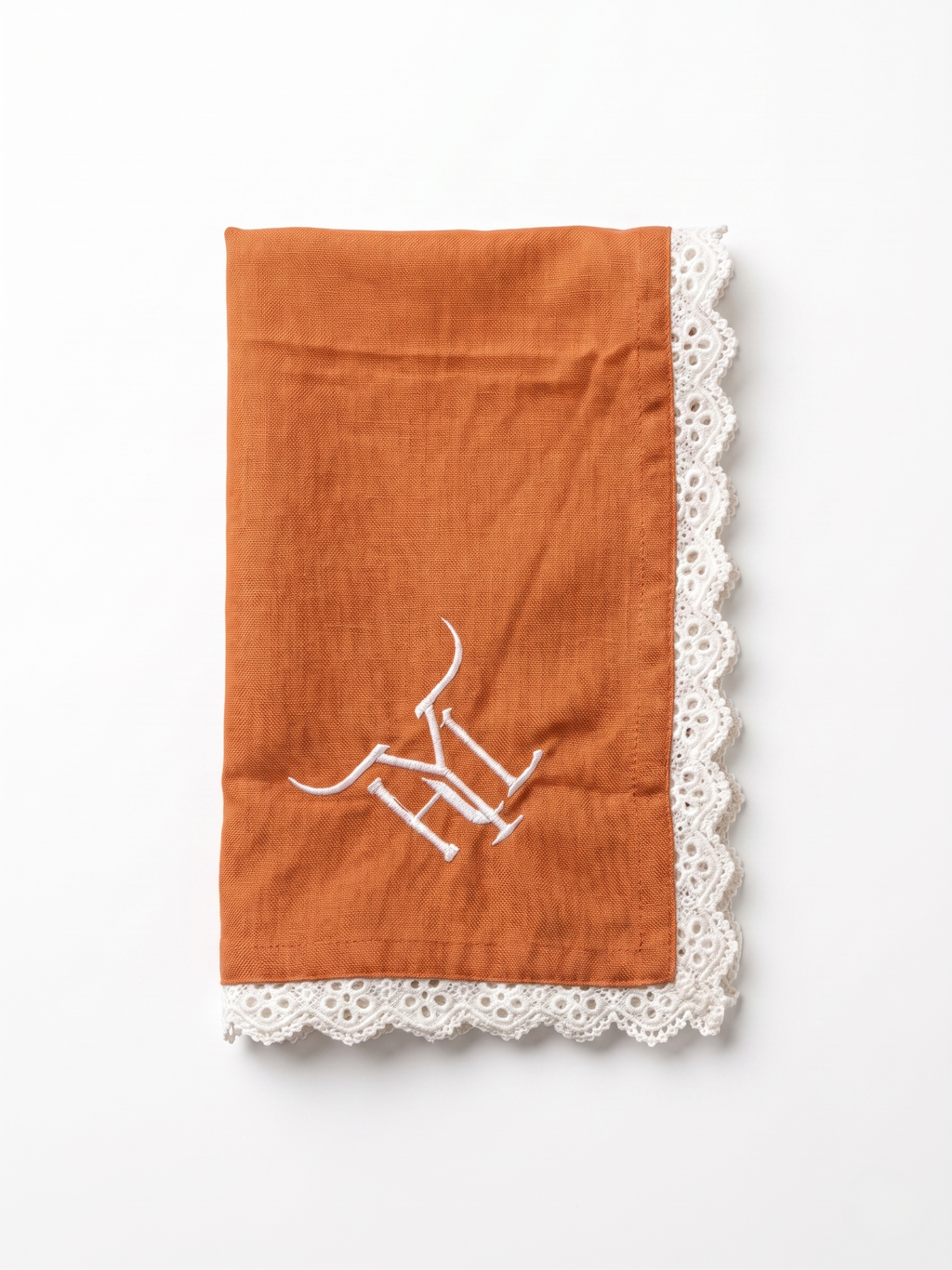 Custom Ranch Brand Embroidered Napkins – Personalized Cattle Brand Linen Napkins