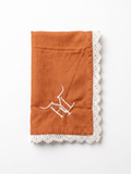 Custom Ranch Brand Embroidered Napkins – Personalized Cattle Brand Linen Napkins