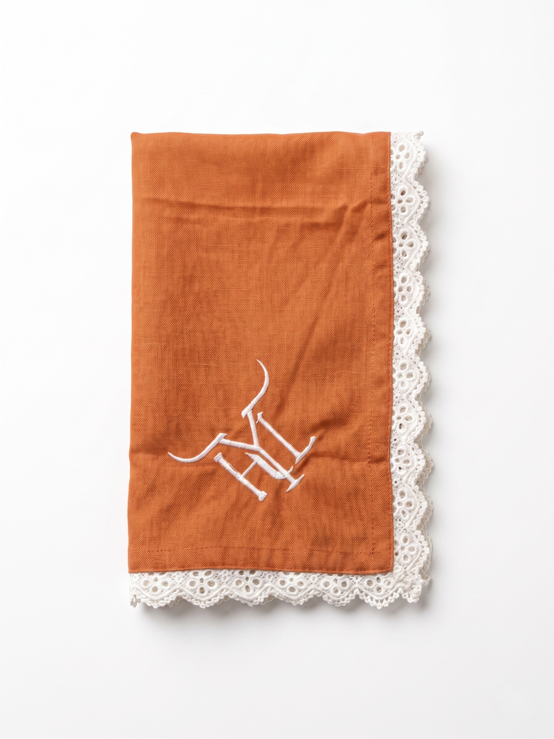 Custom Ranch Brand Embroidered Napkins – Personalized Cattle Brand Linen Napkins