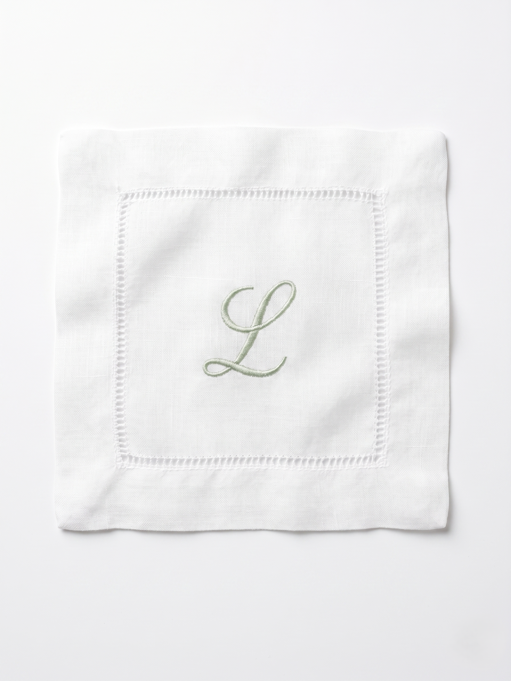 Personalized Linen Cocktail Napkins | Elegant Monogram Napkins | Custom Initial Cocktail Napkin Set | Luxury Table Decor