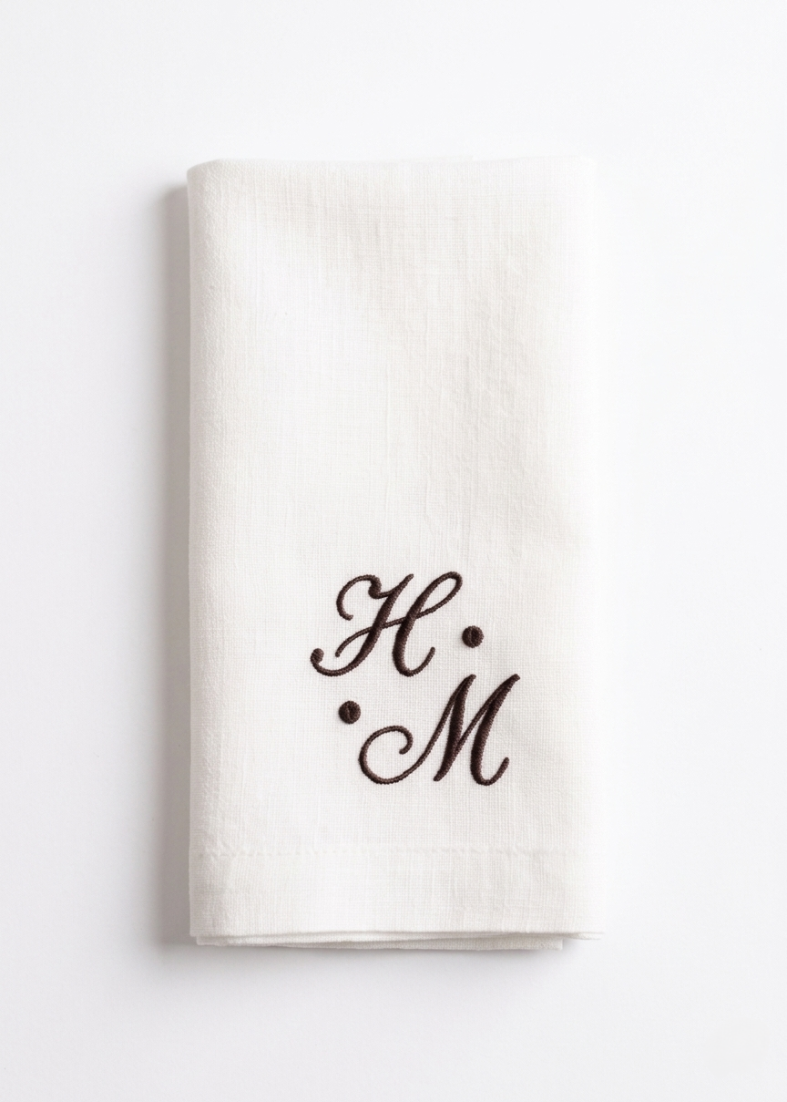 Personalized Linen Wedding Napkins