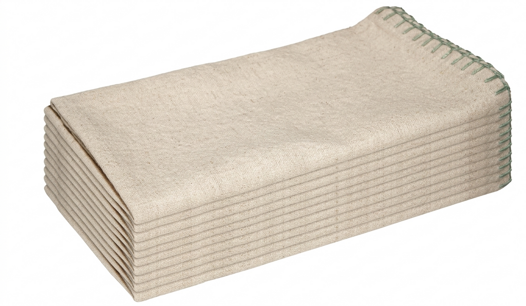Set of 6 Custom Monogrammed Linen Napkins | Elegant Wedding Table Linens