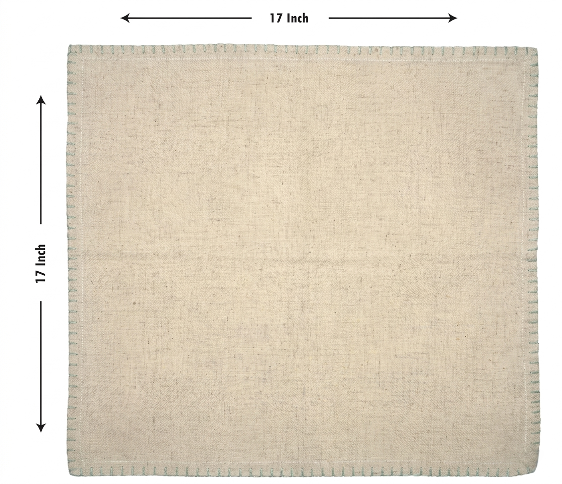 Set of 6 Custom Monogrammed Linen Napkins | Elegant Wedding Table Linens