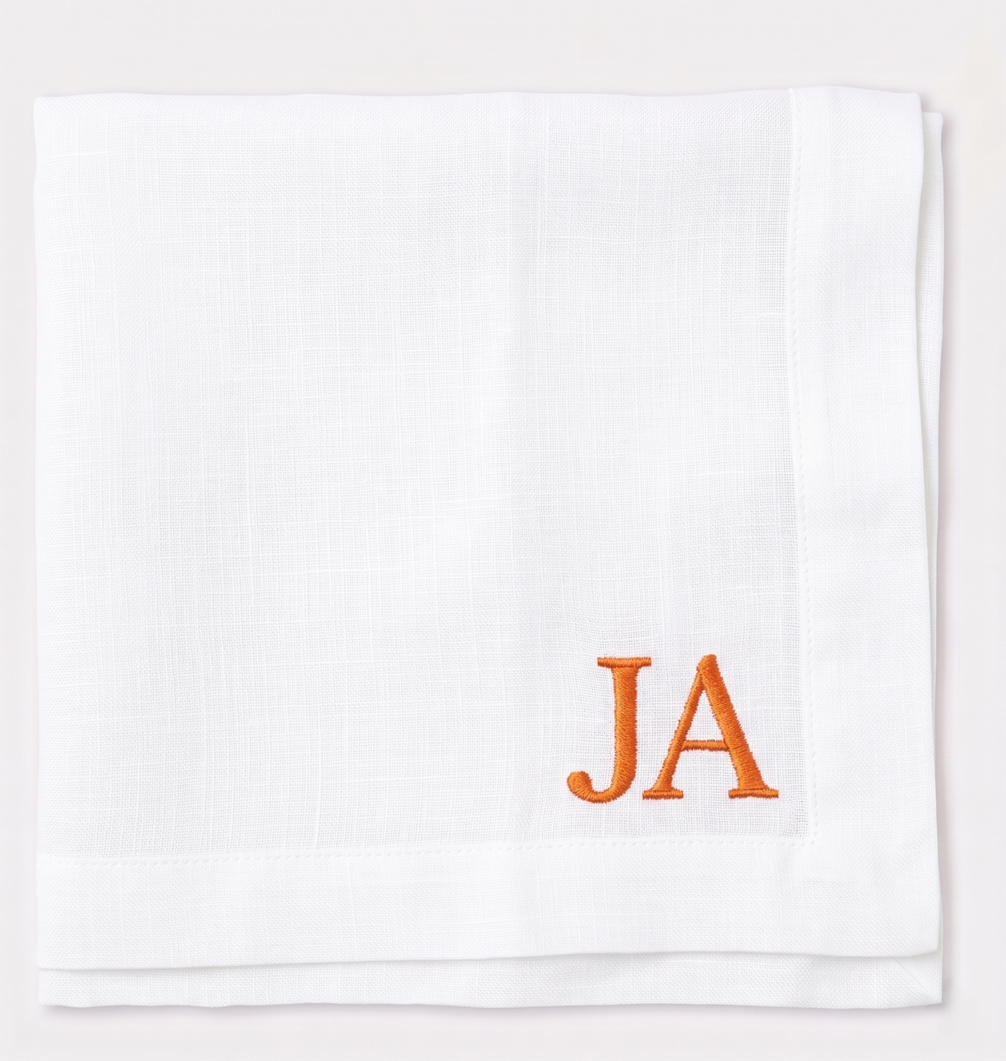 Custom Monogram Handkerchief — Personalized Gift