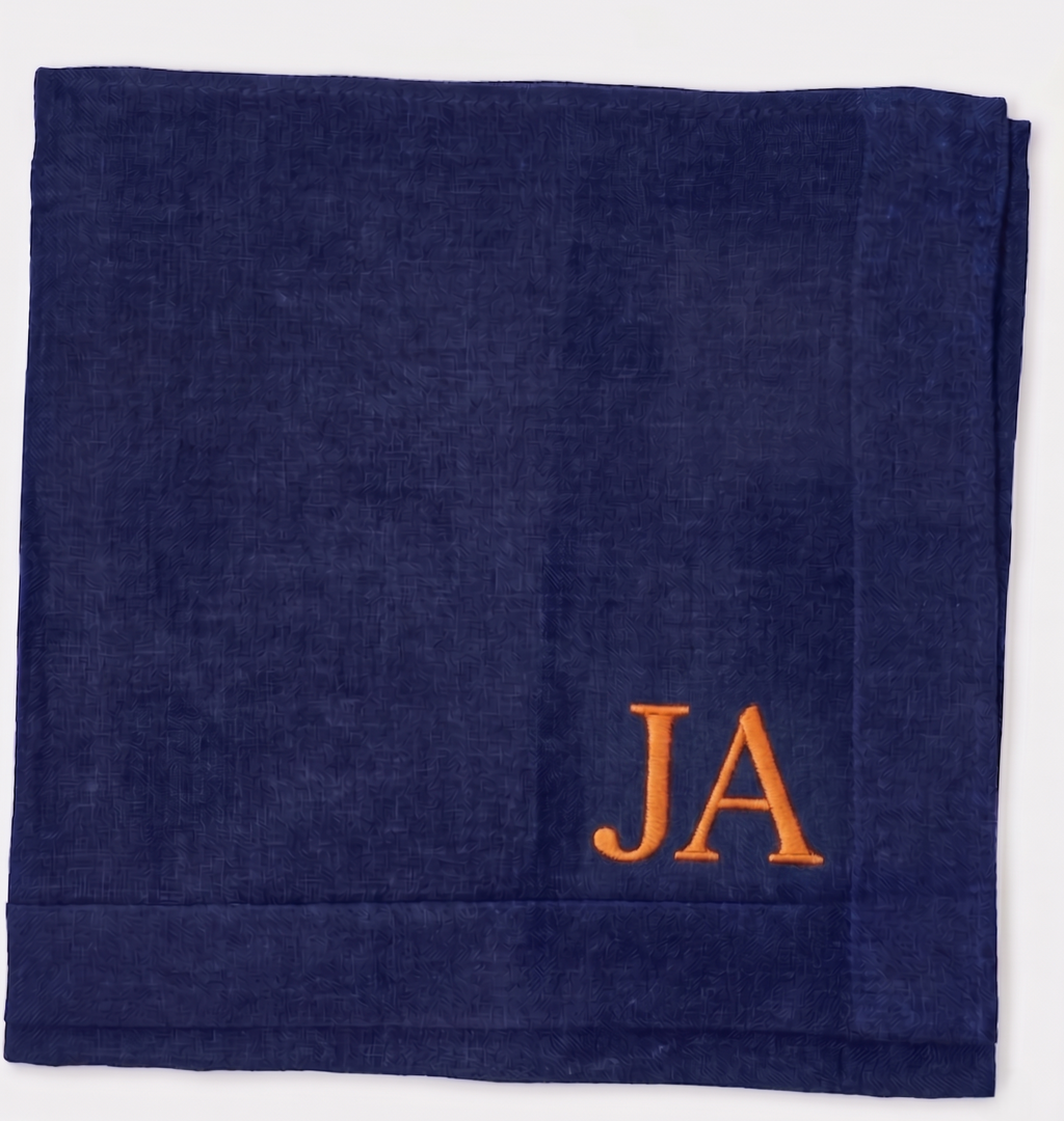 Custom Monogram Handkerchief — Personalized Gift