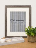 Custom Embroidered Framed Quote Art – Personalized Gift for Couples, Home & Special Occasions